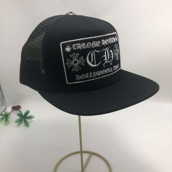 Chrome Hearts black hat with white embroidery - Picture 5 of 6